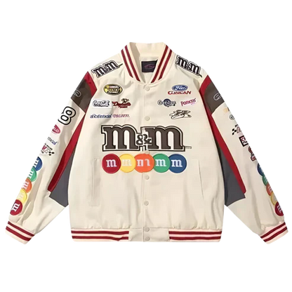 Giacca Racing M&M Bianco