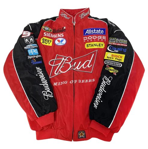 Giacca Racing Budweiser Rossa – Vintage Edition