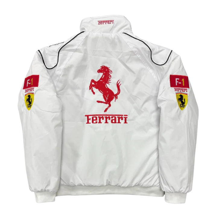 Giacca Racing Bianca – Stile F1