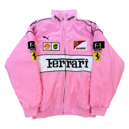 Giacca Racing Rosa – Stile F1