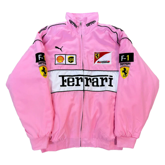 Giacca Racing Rosa – Stile F1