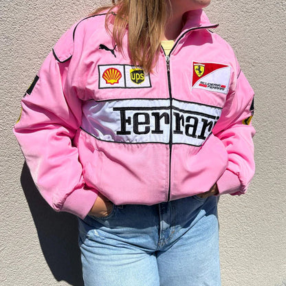 Giacca Racing Rosa – Stile F1